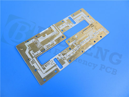 10mil RT Duroide 6035HTC PCB Dupla camada Negro Silkscreen Imersão Ouro