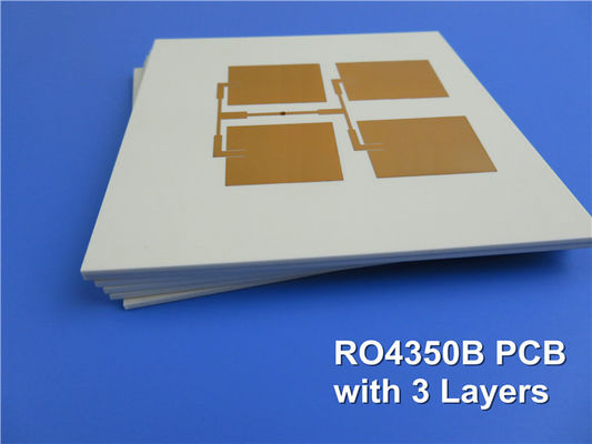 Rogers RO4350B Rf Pcb Boards 3 Camada 1,7 mm ENIG