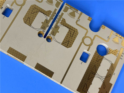 PCB de duas faces RT Duroide 6035HTC 60mil Branco Silkscreen Imersão Prata