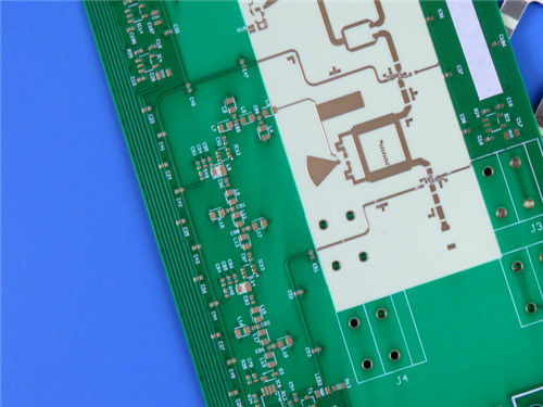 PCB Híbrida de 4 camadas em RO4350B de 10mil e material FR-4 de alta Tg