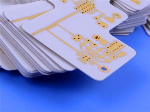 PCB Rogers 4003C de 8 mil, dupla camada, com serigrafia preta