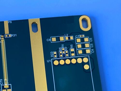 FR408HR PCB de 6 camadas 1,6 mm de espessura azul Soldeira-máscara imersão ouro