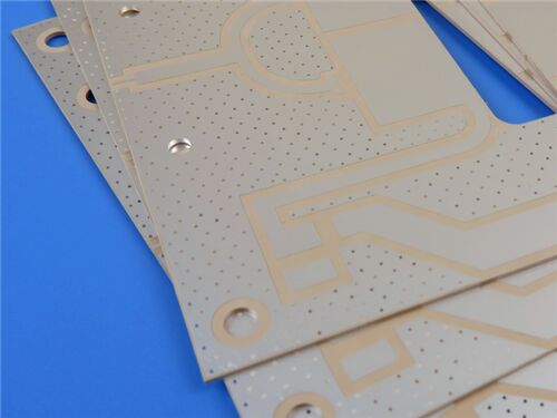 RT duroid 6002 PCB 2 camadas 0.8mm Espessura com Prata de Imersão