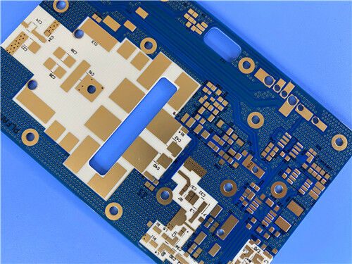 Camada dupla RO4350B LoPro PCB de 0,2 mm com máscara de solda azul