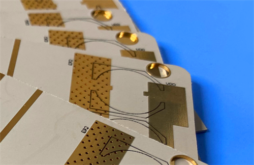 5mil espessura WL-CT300 PCB 2 camadas preto Silkscreen Placado em ouro puro
