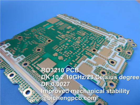 PWB de alta frequência de Rogers RO3210 com ouro da imersão do revestimento 25mil