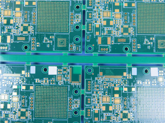 Placa de circuito do PWB da interconexão do alto densidade (HDI) construída em 14-Layer FR-4 Tg170℃ com ouro da imersão
