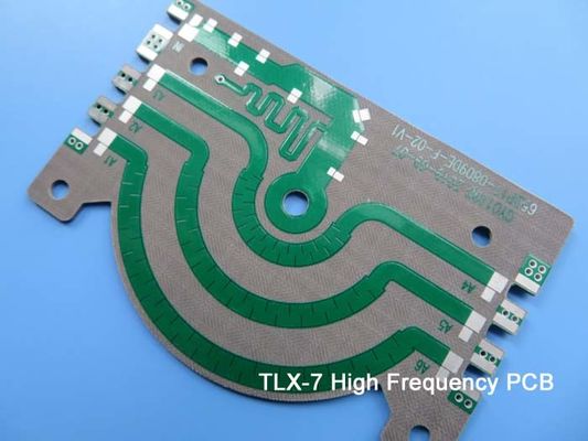 1 oz Taconic TLX-7 Soldermask verde 50 mil RF PCB circuito de 2 camadas