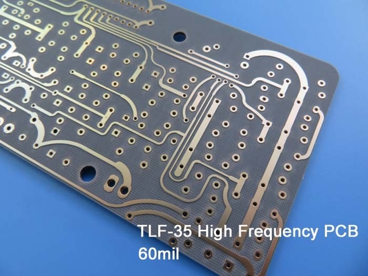 30 Mil TLF-35A Customized PCB Prototype Green Soldermask Immersion Gold