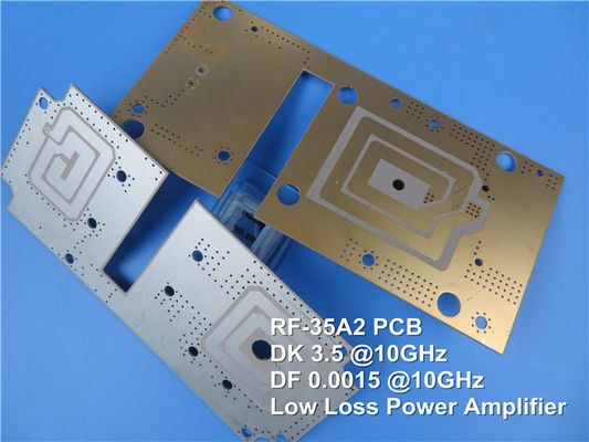 5 milímetros RF-35A2 PCB duplo lado imersão prata sem máscara de solda