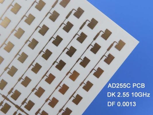 20mil AD255C Antenna PCB 2 camadas Imissão Placas de circuito impresso de prata