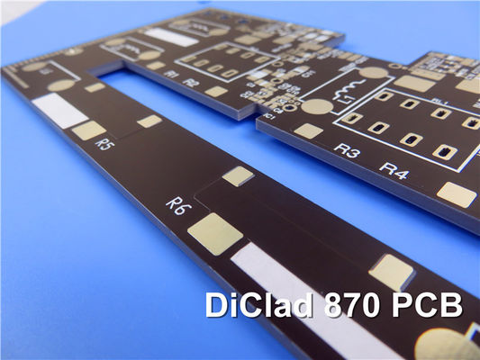 2 camadas DiClad 870 RF PCB 5mil 0.2mm ENIG Sem Soldermask