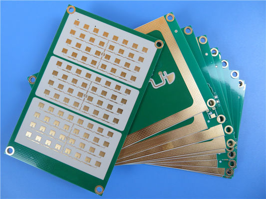 PCB híbrido de RT duroid 5880 e RO4003C 1,3 mm de espessura com ouro de imersão