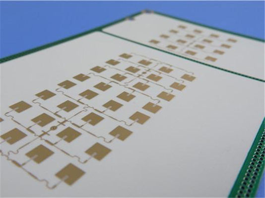 8mil RO4003C PCB de Alto Desempenho 2 camadas Imersão Ouro Preto Silkscreen