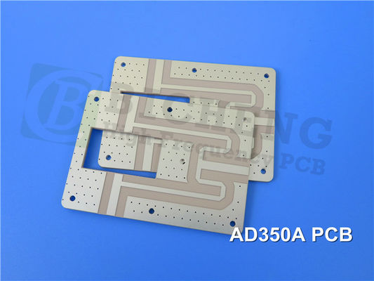 2 camadas AD350A PCB 0,8mm 30mil Imersão Prata Sem Silkscreen