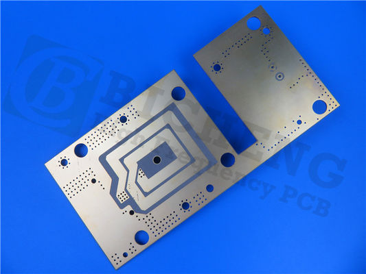 10mil RT Duroide 6035HTC PCB Dupla camada Negro Silkscreen Imersão Ouro