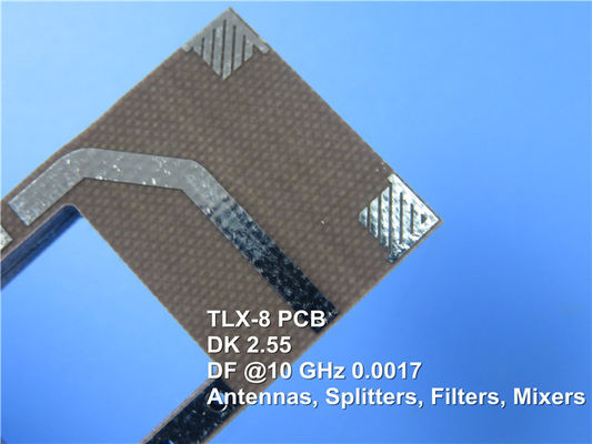 60mil TLX-8 PCB 2 camadas de imersão ouro circuitos rígidos