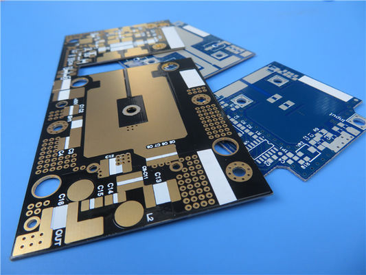 60 milímetros de RF-35 de radiofrequência PCB duplo lado HASL tela de seda branca