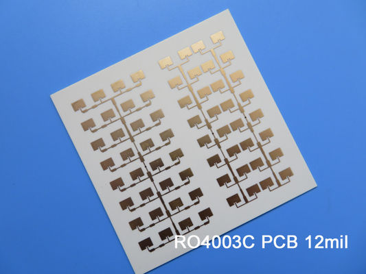 Roger RO4003C 12 mil Duas camadas Pcb preto Silkscreen ENEPIG Terminado