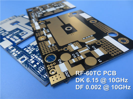 RF-60TC PCB 10mil 2 camada de imersão de estaca circuito impresso