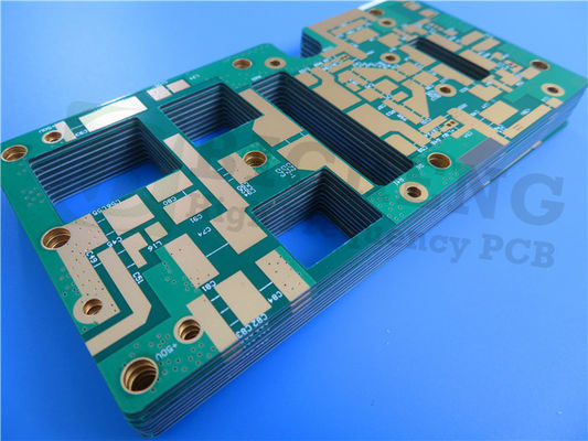 PCB híbrido de 4 camadas com RT/duroide 5880 e RO4003C Materials Immersion Gold