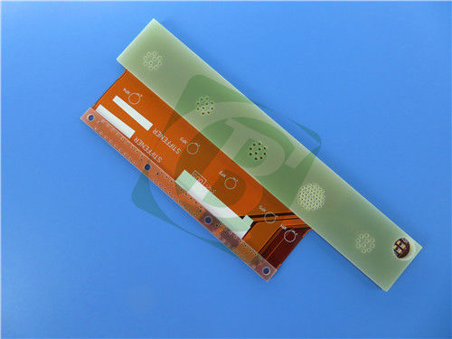 2-camada 0,22mm PCB flexível com FR-4 Stiffener 2OZ cobre