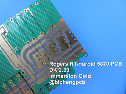PWB de superfície de alta frequência branco do revestimento do projeto OSP do PWB do Silkscreen 0.4mm de Rogers RT/Duroid 5870