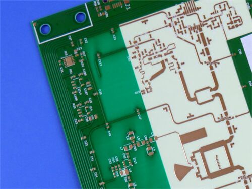 PCB Rogers RO4533 0,8mm 2 camadas com acabamento ENEPIG