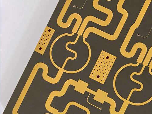 TLY-5 RF PCB 10mil 2 camadas de imersão ouro acabamento