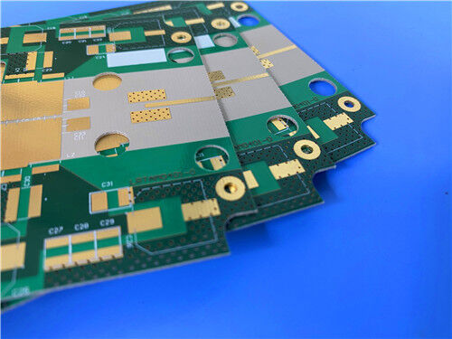 2L TRF-45 PCB 32mil Material Máscara de Solda Verde Ouro de Imersão
