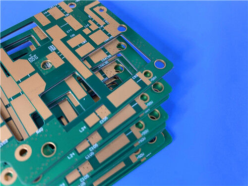 Placa de Circuito Impresso Híbrida de Alta Frequência de 4 Camadas em RT duroid 5880 e FR-4