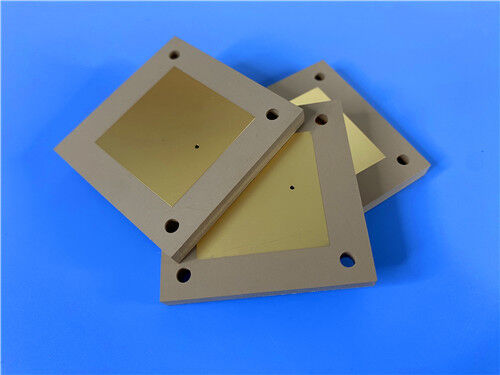 Placa de Circuito Impresso de RF Micro-ondas Rogers TMM3 EPIG Finish Espessa de 2.54mm de 2 Camadas