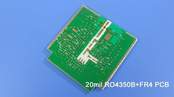 PCB híbrido em materiais RO4350B e FR4, RT duroide 5880