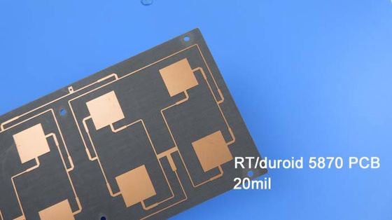 Rogers 5870 Multilayer UL Rogers PCB Board PTFE reforçado com microfibra de vidro
