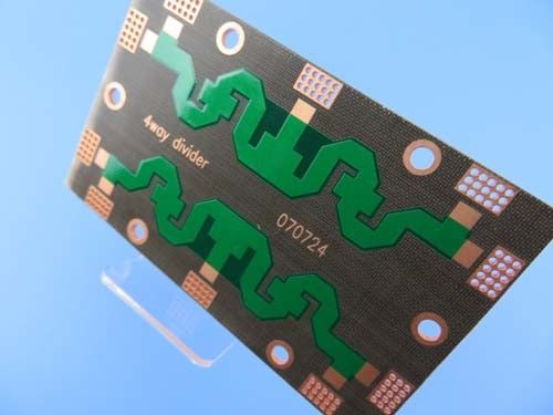 O dobro de DK2.65 PTFE tomou partido do OSP e da máscara verde para a placa de circuito alta de Frequancy dos combinadores