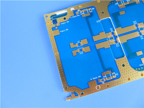 10mil Rogers CuClad 250 PCB imersão ouro acabamento Low-Dk