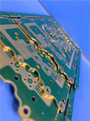 Placa de Circuito Impresso Híbrida RO4350B & IT180A de 6 Camadas, 1.6mm de Espessura, Via Cega & Galvanoplastia de Borda, Placa de Alta Frequência