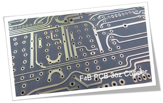 PWB de alta frequência construído em placas de circuito de cobre pesadas duplas da camada PTFE de 1.5mm (Teflon)