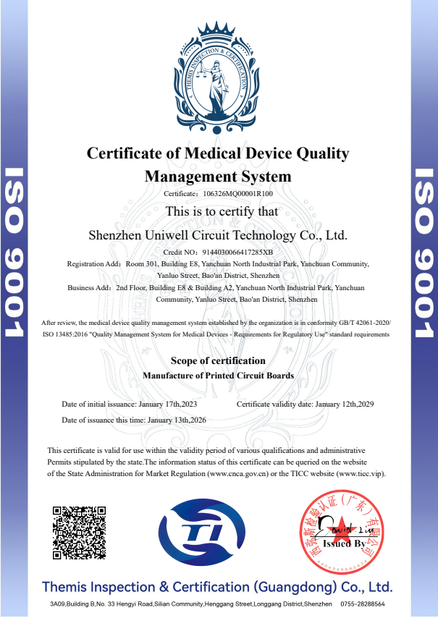 CHINA Bicheng Electronics Technology Co., Ltd Certificações