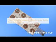 PCB flexível construído em PET transparente com ouro por imersão para sistemas de controle de acesso