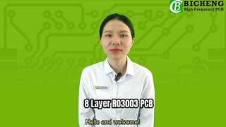 PCB híbrido RO3003 de 8 camadas