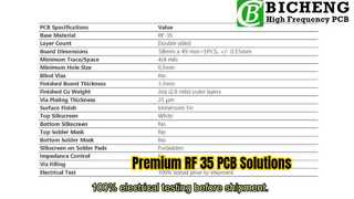 RF-35 PCB de 2 camadas prensado com 3,28 mm de espessura