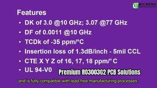 RO3003G2 PCB de alta frequência