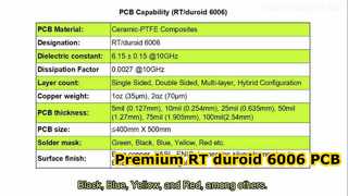 PCB duroide 6006 RT